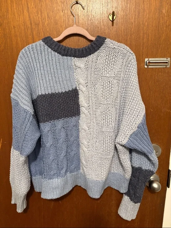 Aerie Patchwork Knit Sweater - Picture 6 of 7
